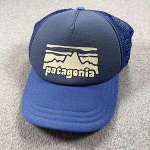 Patagonia Fitz Roy Rambler Interstate Snapback Trucker Hat / Cap - Blue
